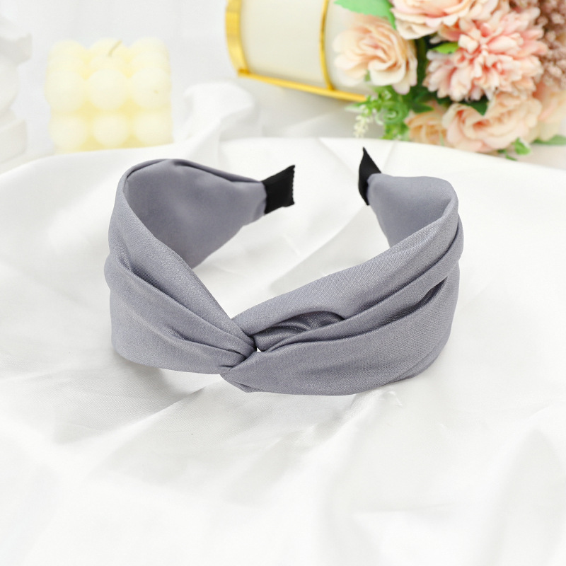 Ponytail Ladies Hair Bands Purple Red Solid Color Go Out Sports Face Washing Hairbands
