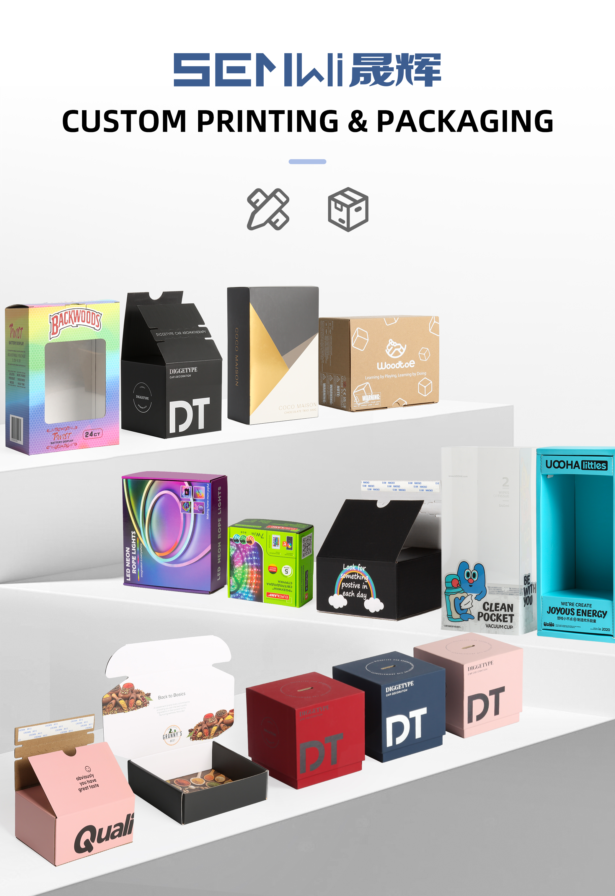 Customizable Cardboard Shipping Box for Safe and Secure Shipping Eco-Friendly and Durable