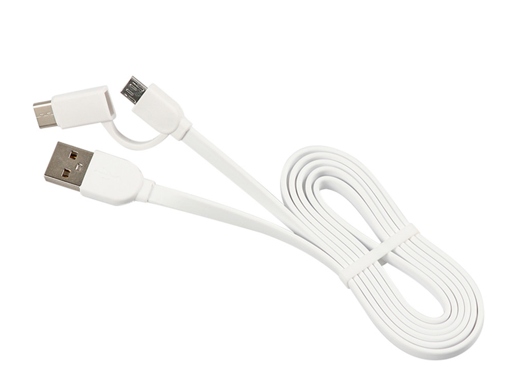 Multifunction USB Date Extension Cable 2 In1 100cm Length TPE Material For Charging