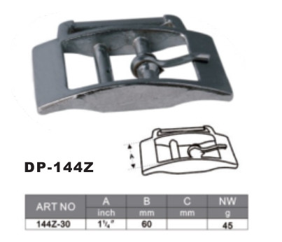 Iron Plated Chrome Pet Buckles Zinc Alloy 1'' 1/4''
