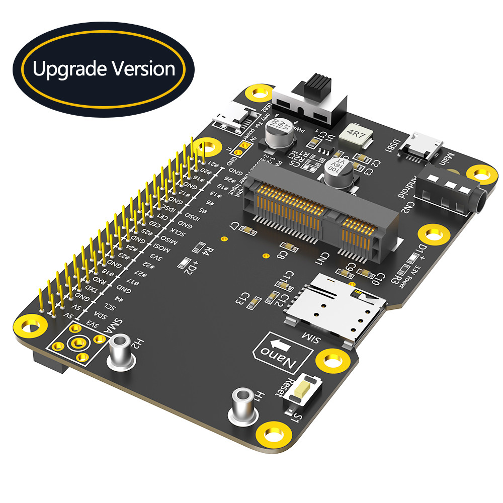OEM 3G 4G & LTE Base HAT For Raspberry Pi Asus Tinker Board