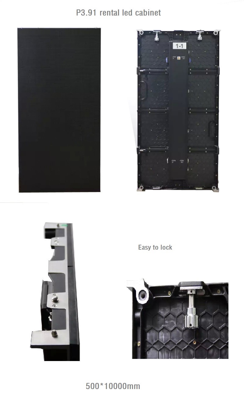 Rental p3.9 full color led screen indoor price video wall led display p3.91 for the stage