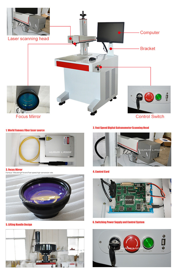 High Speed Automatic Laser Marking Machine Compact Structure Easily Operating
