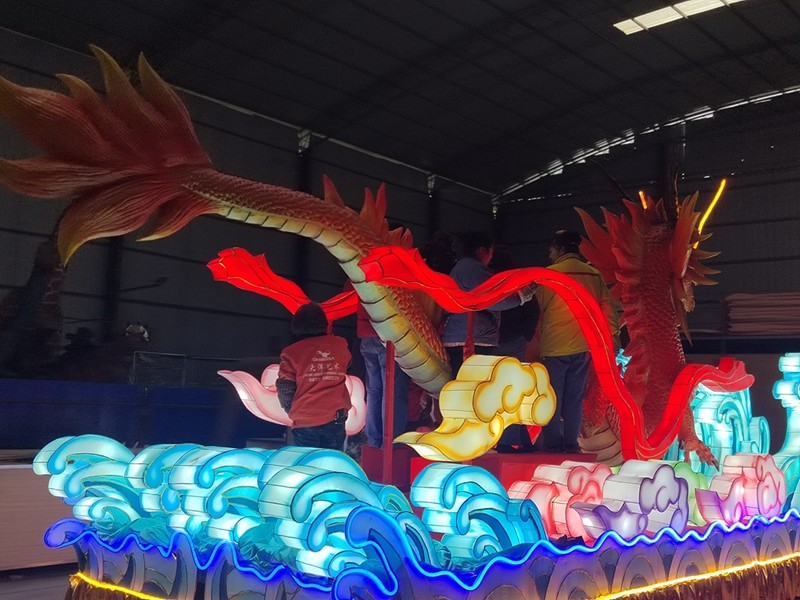 Chinese Dragon Parade Float Supplies Custom Carnival Float Parade