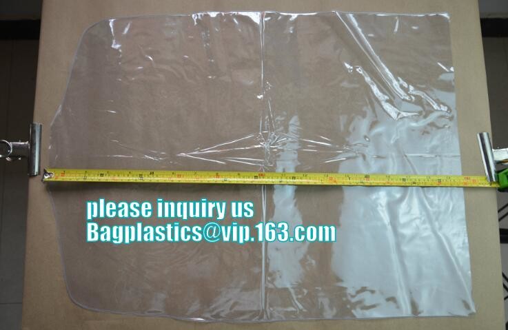 garment packaging bag cover dry clean poly garment bag rolls,laundry dry cleaning garment bag,Clear Polythene 21x4x54'',