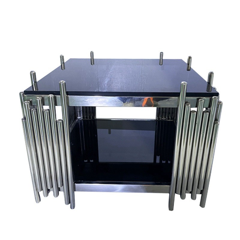 Wholesale Premium Quality Coffee table Modern Luxurious Mirrored Marble Table Sets Rectangle Center Table Set