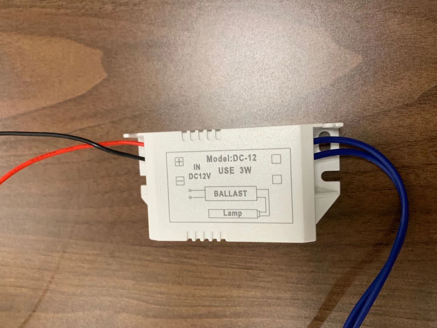 UV Ballast 12VDC Electronic 3W ballast UV small power killing bacteria