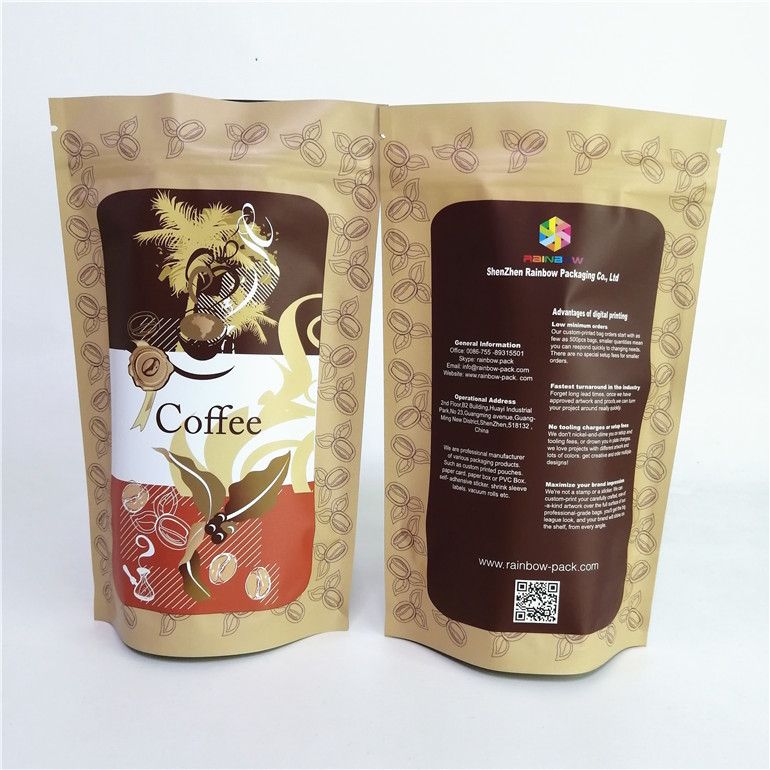 Digital Printing 0.55lb 1.1lb 2.20lb Plastic Pouches Packaging