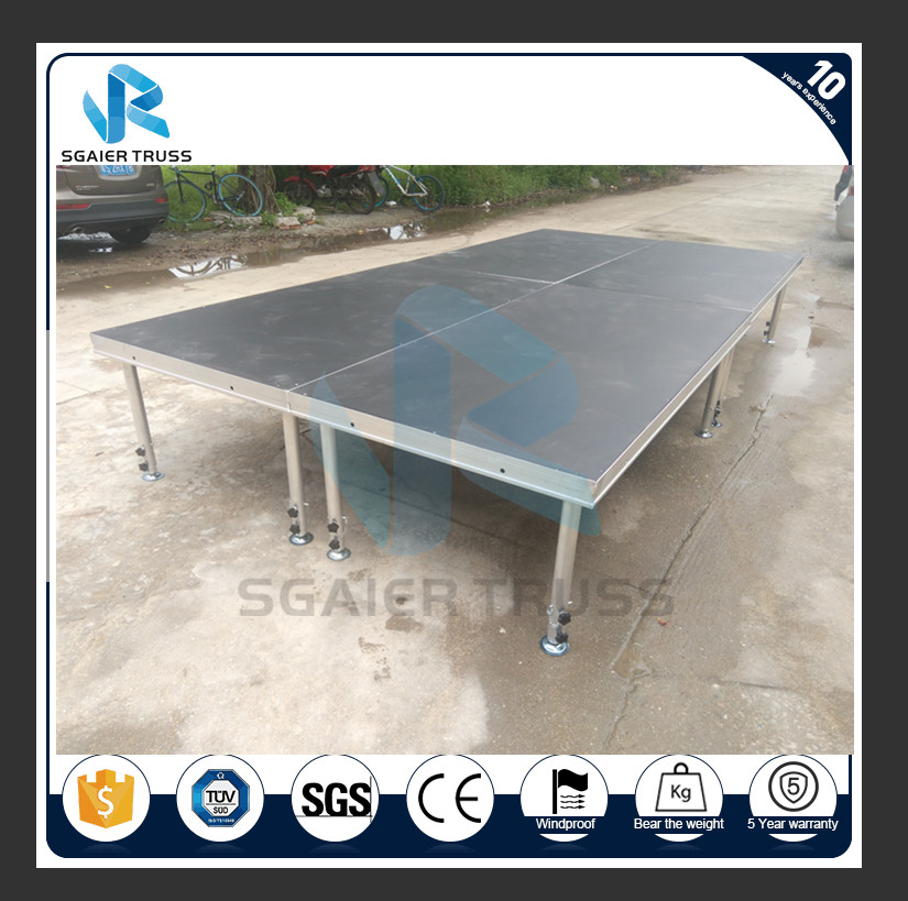 4 X 4 / 4 X 8ft Outdoor Event Stage Deck , Stage Rigging Equipment For Band