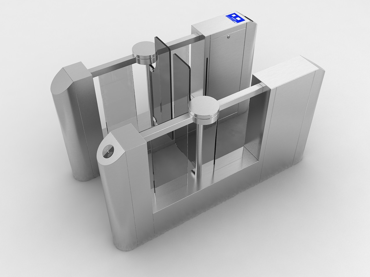 Fast Speed Optical Barrier Turnstiles Slim Body SUS316 Stainless Steel Shell