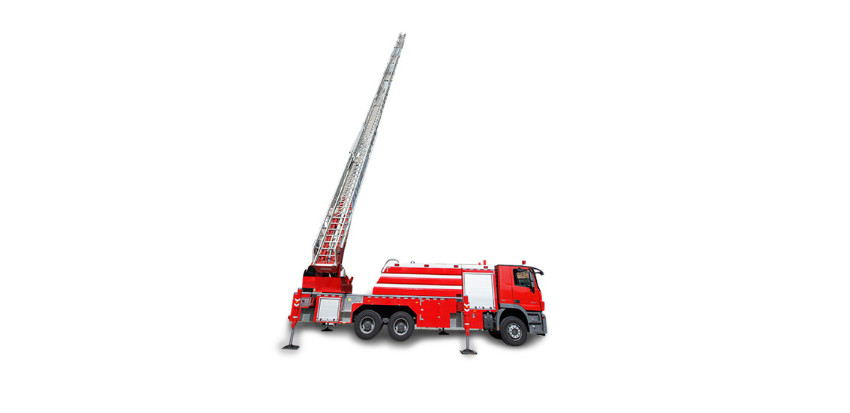 H Outrigger 32 Meters Aerial Ladder Fire Truck Platform 250kw 6x4 Drive