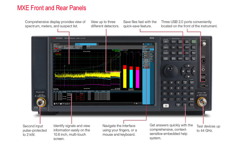 N9038B MXE EMI Test Receiver, 3 Hz to 44 GHz