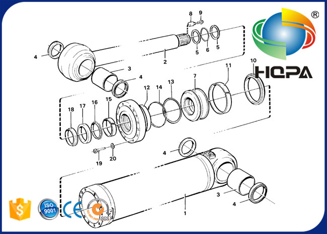 11999893 VOE11999893 Tilting Cylinder Seal Kit for VOLVO L90C, L90D