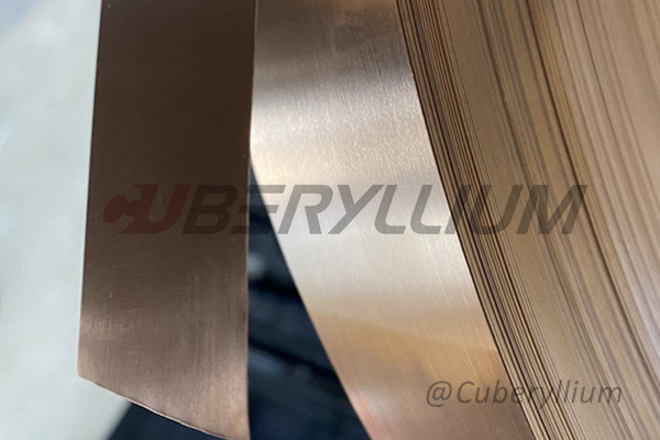 Copper Beryllium BrB2 BrBNT1.9 Bronze Ribbon / Tape / Strip 0.02mm To 2mm