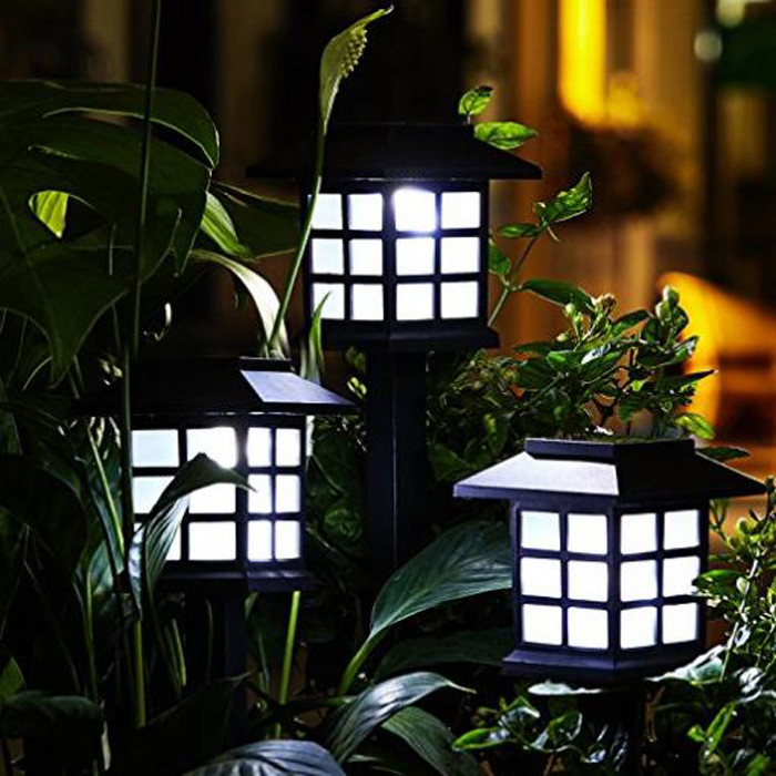 Rechargeable Battery Solar Outdoor Pathway Lighting , Solar LED Patio Lights Rainproof