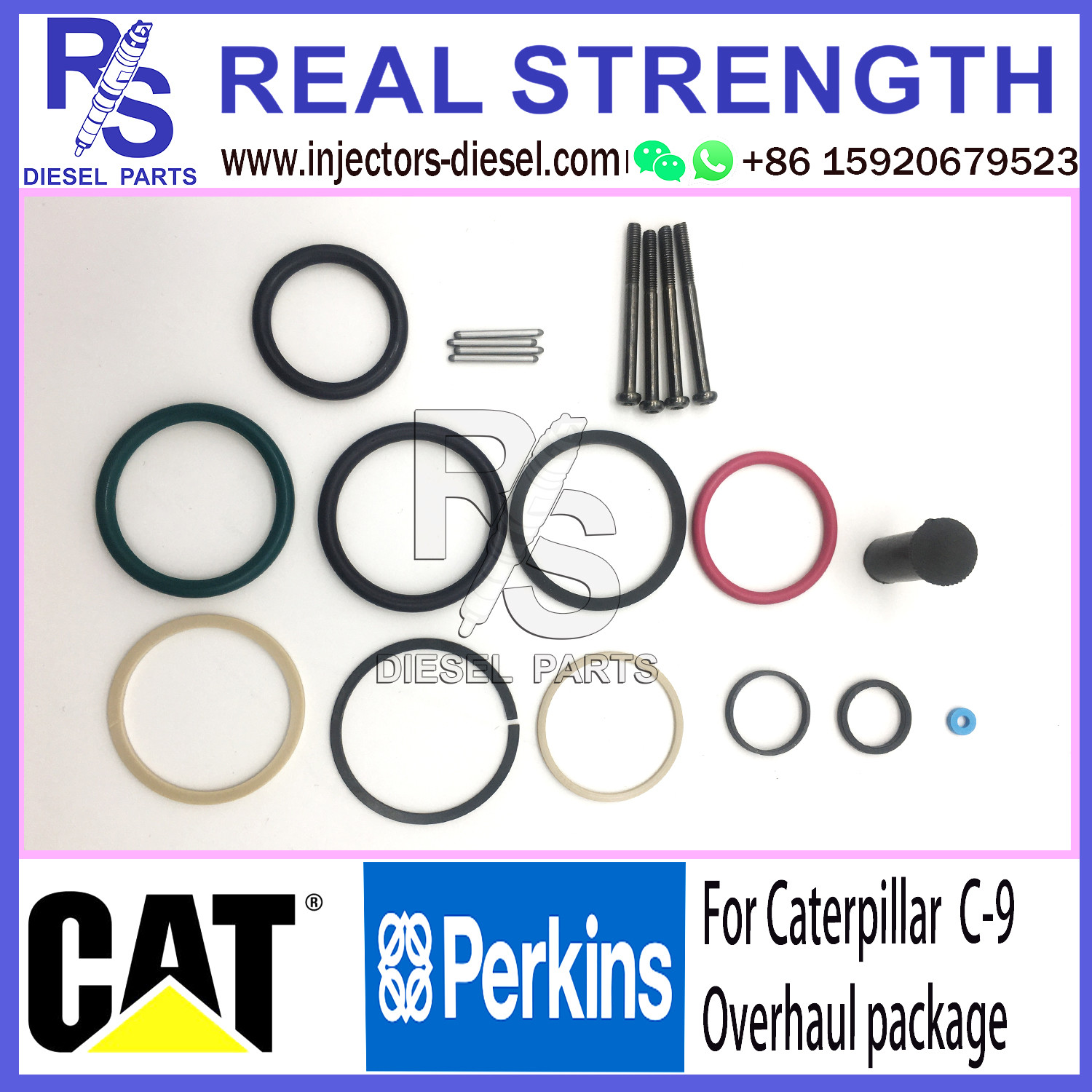 Neutral Packing Diesel Injector Rebuild Kit For Caterpillar C9 Series