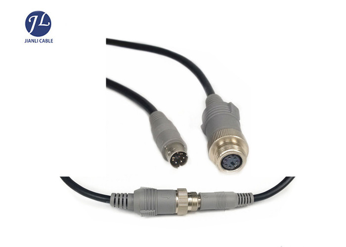 Backup Camera 6 Pin S-Video Mini Din Cable With PVC Outside Jacket , Copper Material