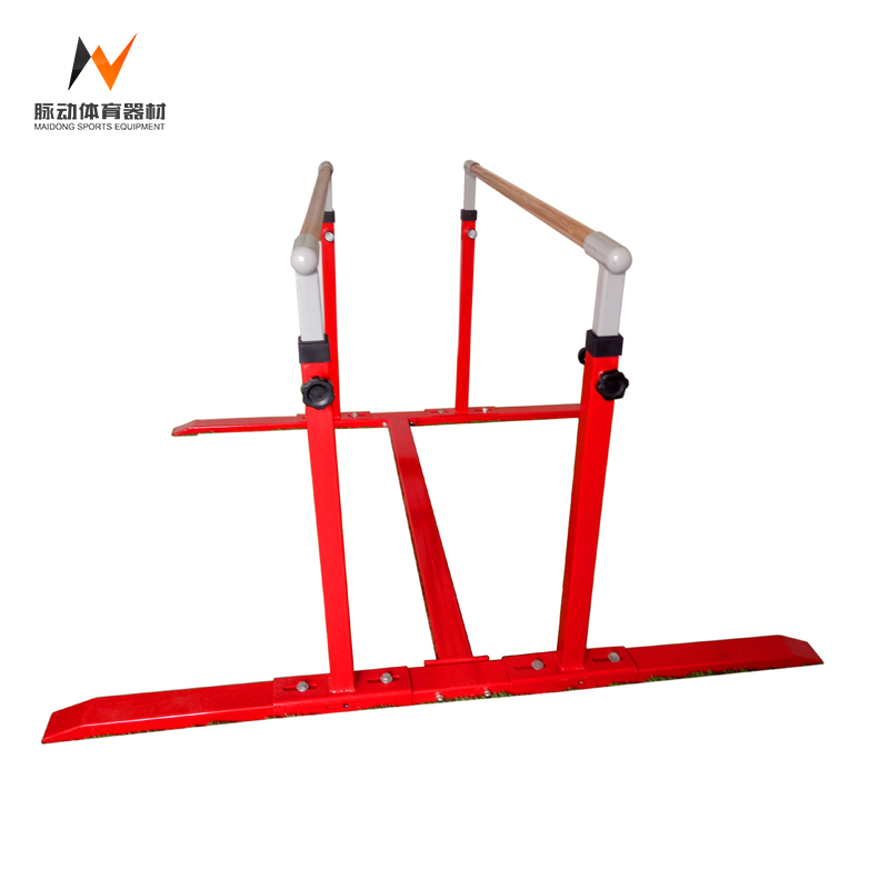 Wooden Outdoor Fitness Gymnastics Parallel Bars in 180*166*80-160cm Size for Training