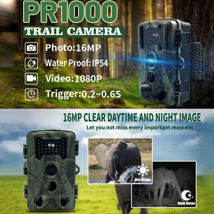 1080P 720P VGA WiFi Hunting Camera , 16MP Wireless Outdoor Nature Camera