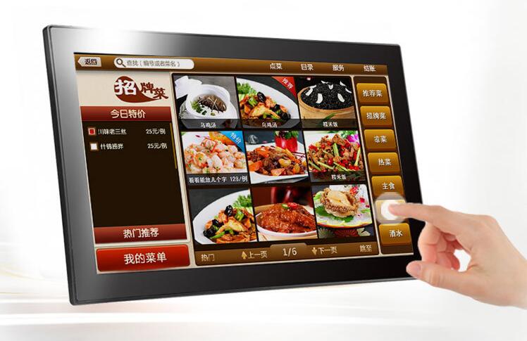 Rooted 13.3" Inch IPS LED LCD Android retail interactive POS tablet with WIFI 4G network function
