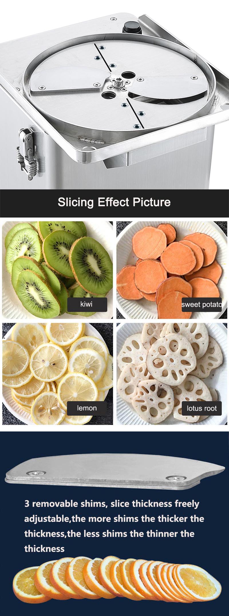 Commercial Electric Vegetable Cutter for Dicing Carrots Potatoes Cucumbers and Onions