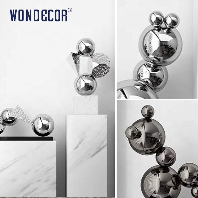 Modern Home Decoration Metal Crafts Stainless Steel Abstract Sculpture