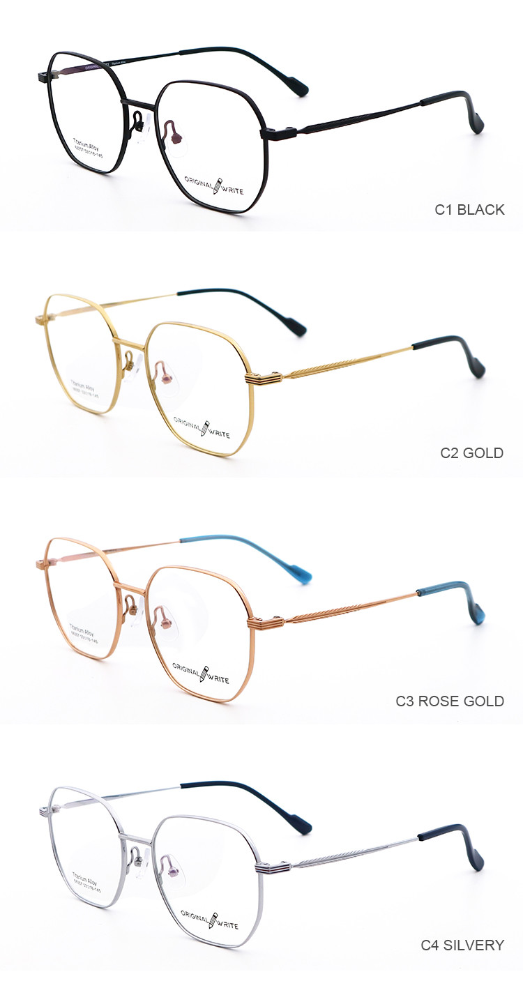 Flexible Fashionable Β Titanium Optical Frame Eyeglasses 66357