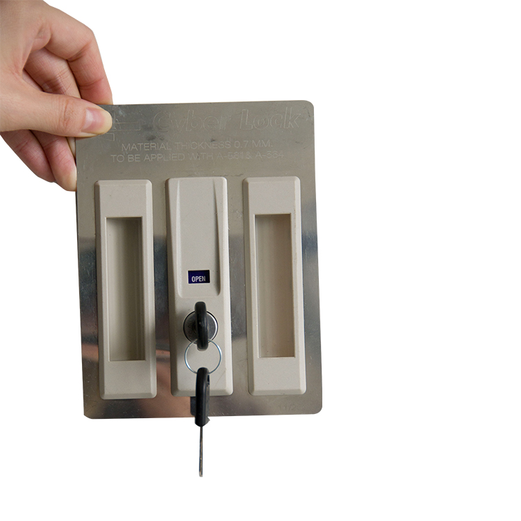 High Security Metal Cupboard plastic sliding door Cyber Lock