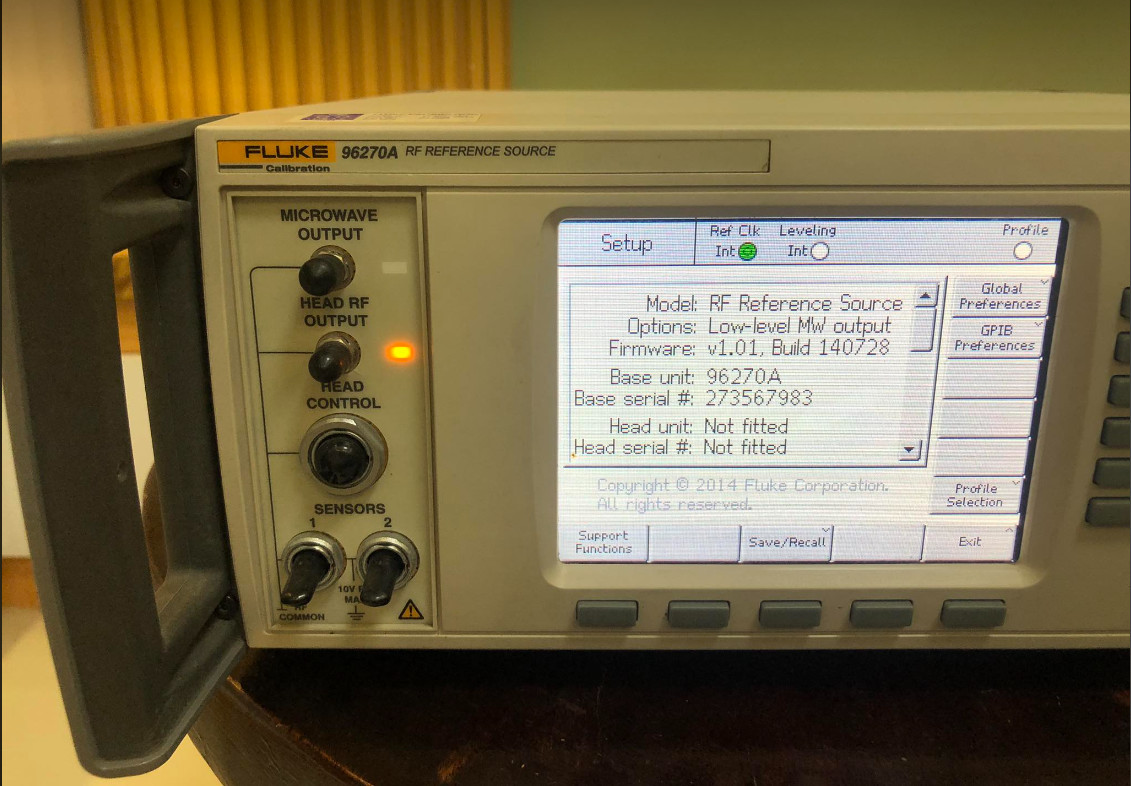 Tested Fluke 96270A 27 GHz Low Phase Noise Reference Source multi product calibrator
