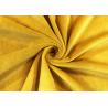 Buy cheap 220GSM Soft Micro Polyester Fabric / Amber Yellow Velvet Fabric For Toys from wholesalers
