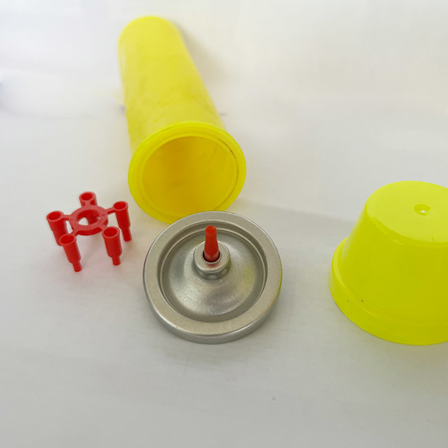 Lighter Gas Refill Butane Gas Lighter Valve with Buna Gasket and Clear Lacquered Tinplate