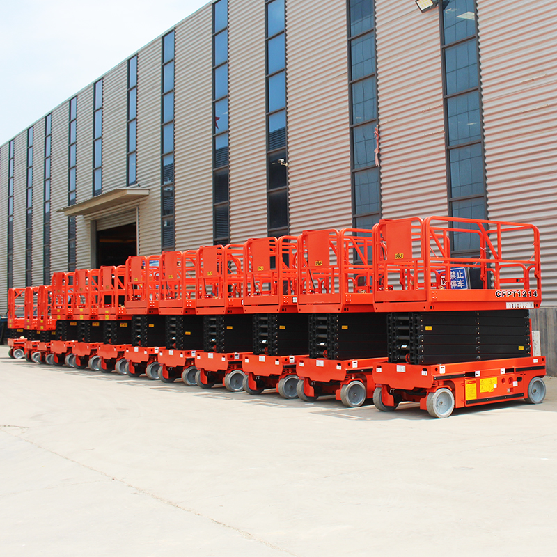 2860 Kg Full Self Lifting Scissor Work Platform For 4m 5m 6m 8m 10m 12m 14m 16meters