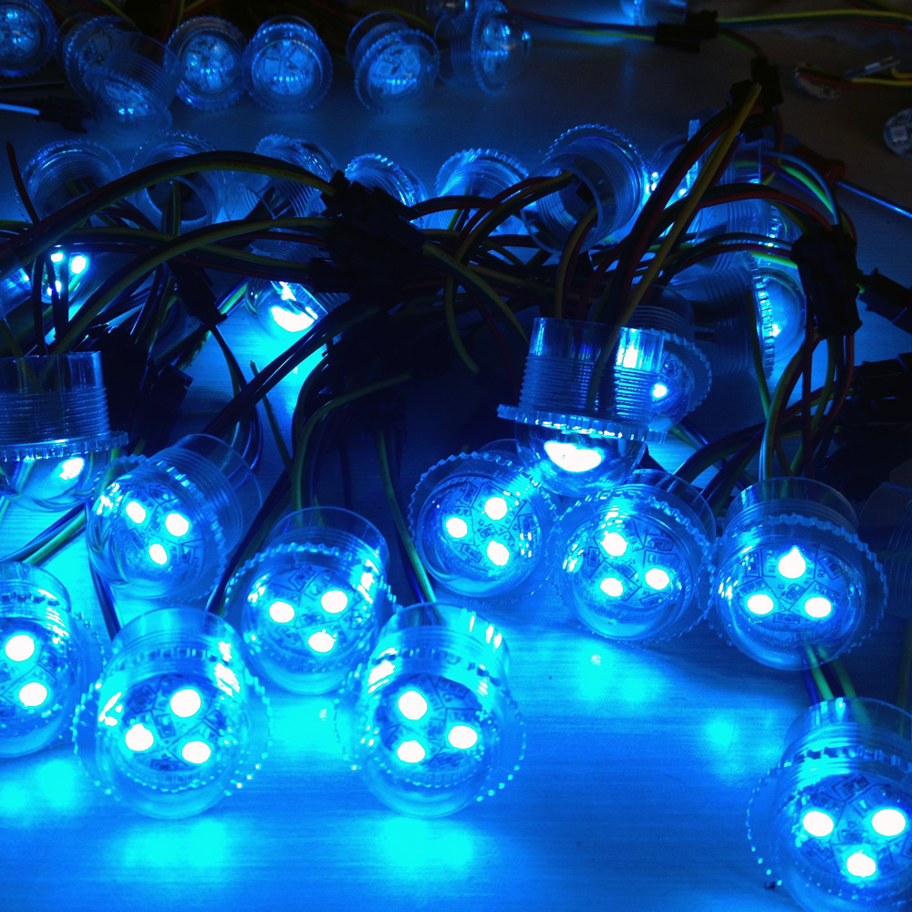 Programmable RGB Light for Attractions Swings Rides Oval Pixel 3 Leds 001