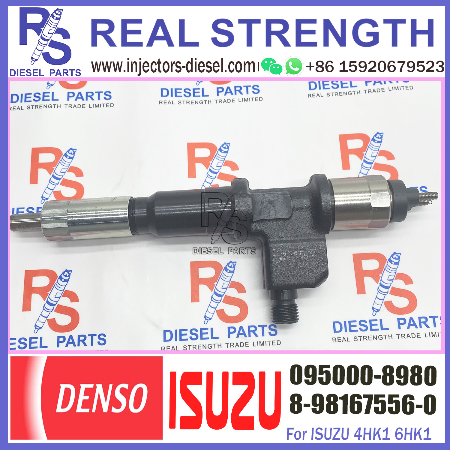 Diesel Fuel Common Rail Injector Replacement 095000-8980 8-98167556-2
