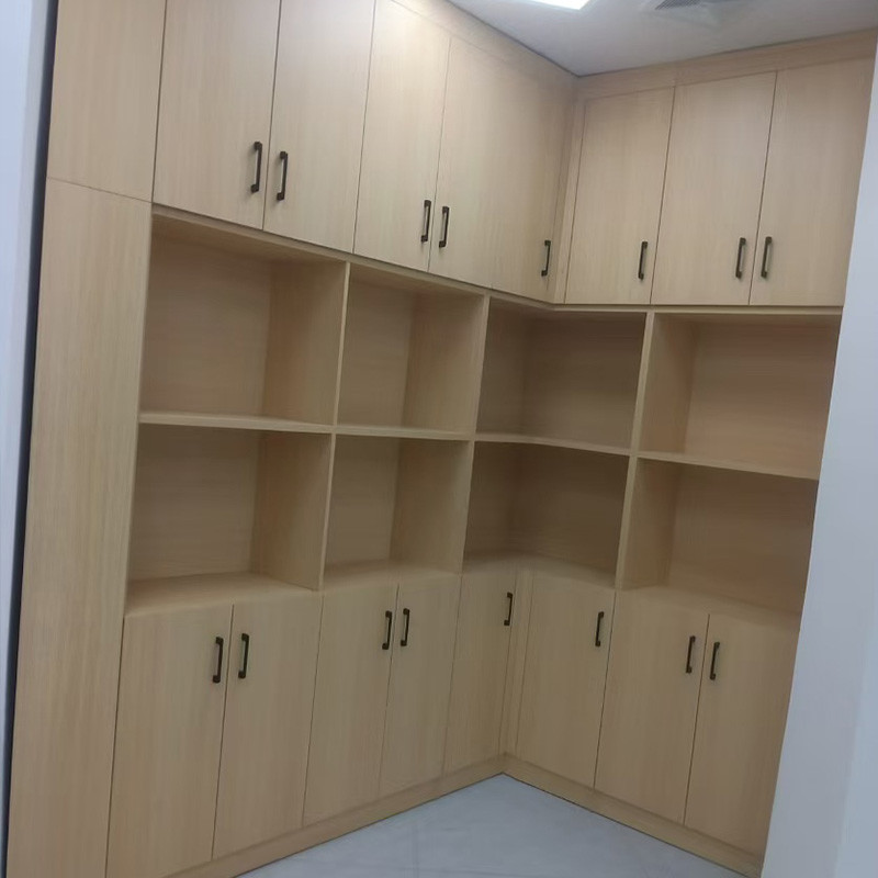 Customized Library Or Office Wooden Filing Cabinet And Storage Area