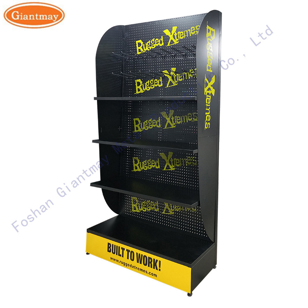 Product Exhibition Hanging Shelf Metal Pegboard Display Rack