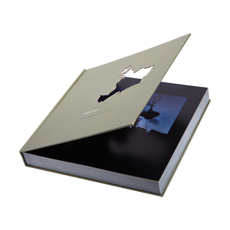 CMYK Color Hardcover Printing Services Silk Screen Art Book Fabric
