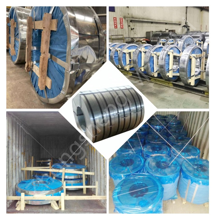 ISO9001 Certified Dx51d z275 Galvanized Steel Strip for Punching Services Big Spangle Less than 600mm Width