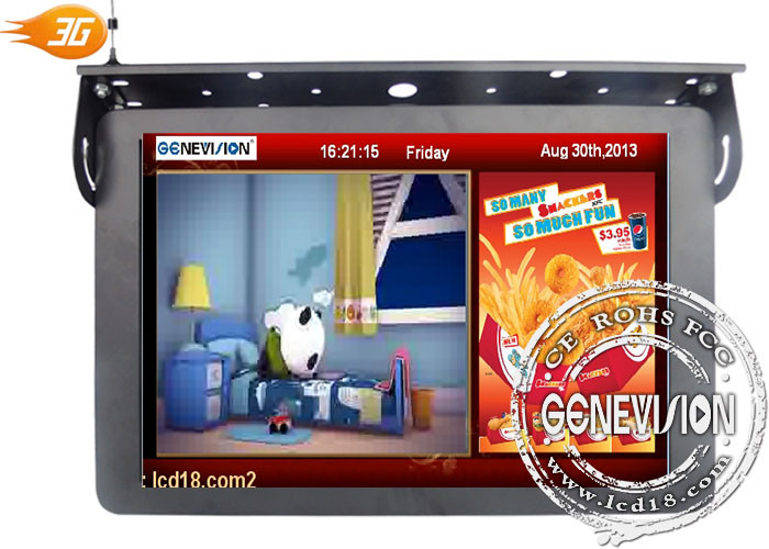 16:9 Web Based Digital Signage , 19.1 Inch Real Color LCD Screen