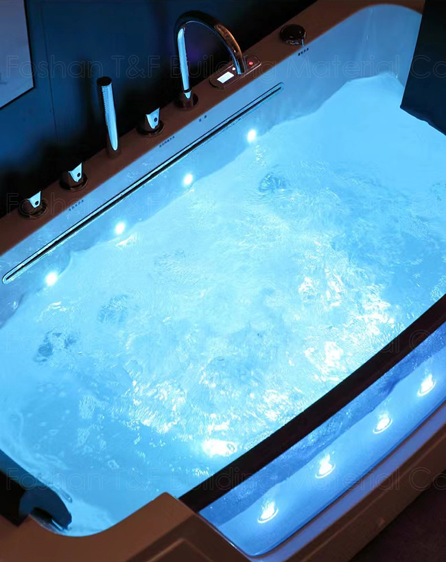 1 People Indoor Jacuzzi Bathtub Combo Massage With Double Pillow