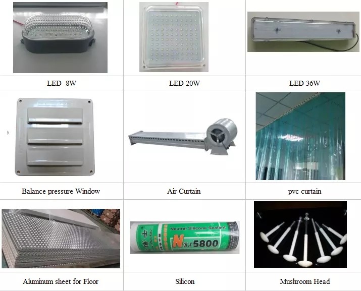 Energy Saving 0~10℃ Walk In Cooler Panels With 120 / 150 / 200mm Thickness