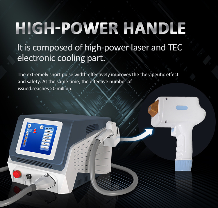 Portable 808nm Diode Laser Hair Removal Machine For Home
