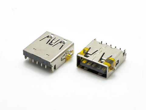 USB3.0 A Type, Receptacle, Through Hole Type, Reflow Soldering, Offset, Reverse HULYN
