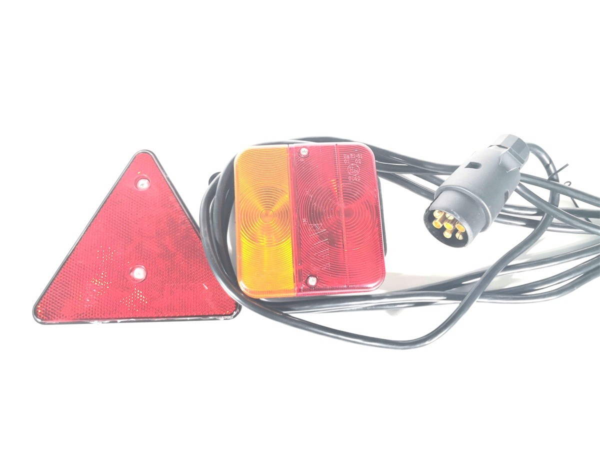 Square Trailer Light Board Outside Use With Cable Set And Reflector
