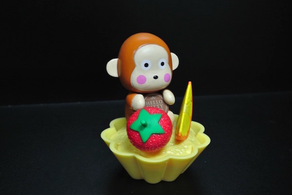 Candy Container Plastic Monkey Figurines , Plastic Monkey Toy Small Size
