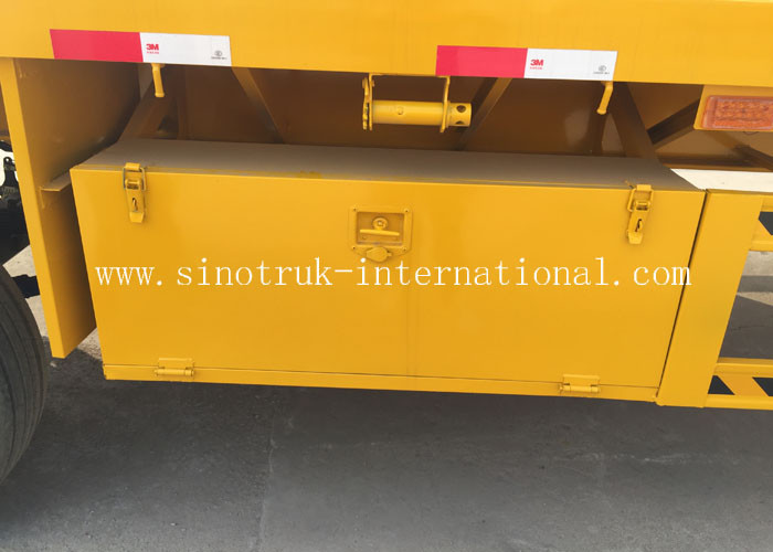 30 Ton Loading Three Axle Flatbed Trailer Carrying Bulk Cargo