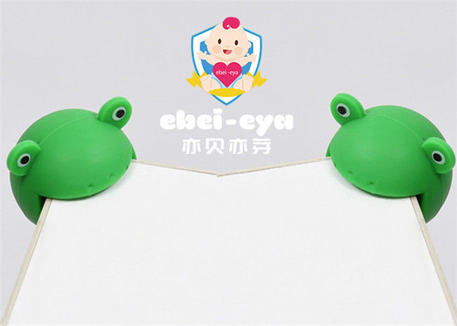 Anti Collision Angle Safety Corner Protectors Silicone Rubber Frog Shape No Smell