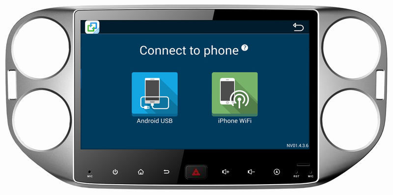 Ouchuangbo car radio bluetooth stereo android 8.1 for Volkswagen Tiguan 2015 with USB SWC 4 Core CPU 1080P Video