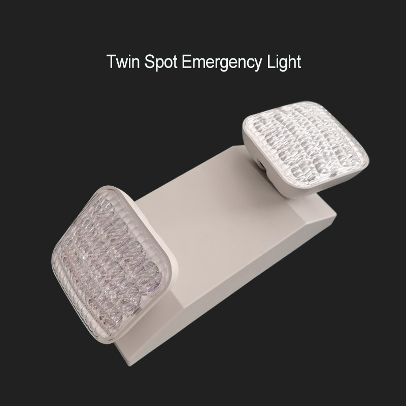 2W 240V Two Head Emergency Light Rechargeable Battery