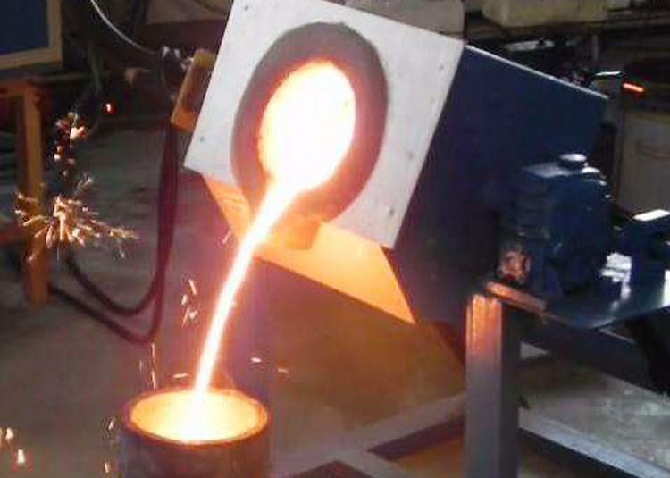 110kw Medium Frequency Metal Smelting Furnace 50-200kg Stainless Steel Melting Furnace